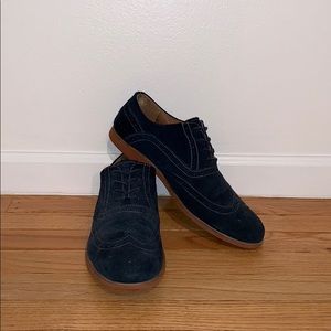 Florsheim Men’s Blue Suede Wingtips 10.5
